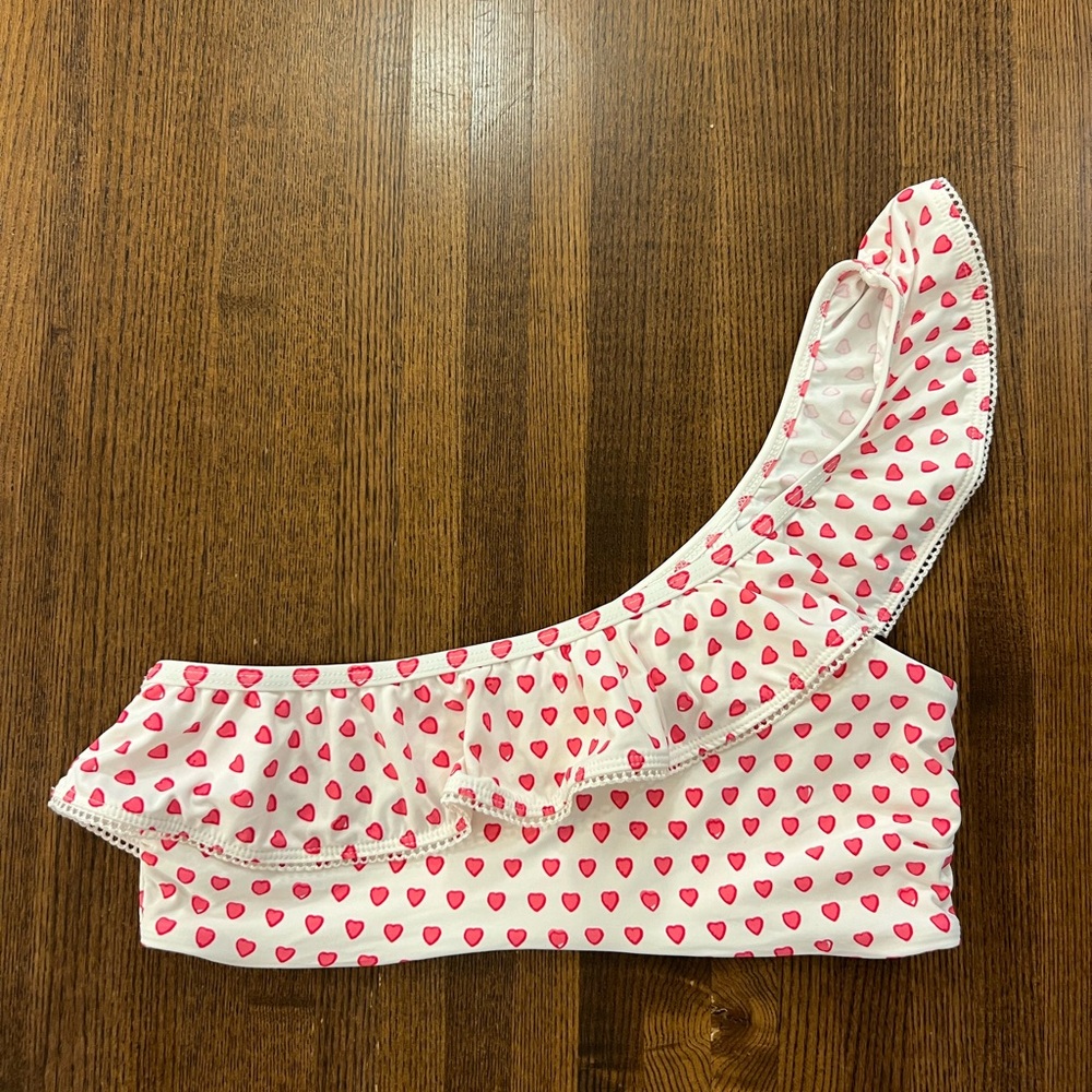 Roller Rabbit pink heart bikini top, Size S